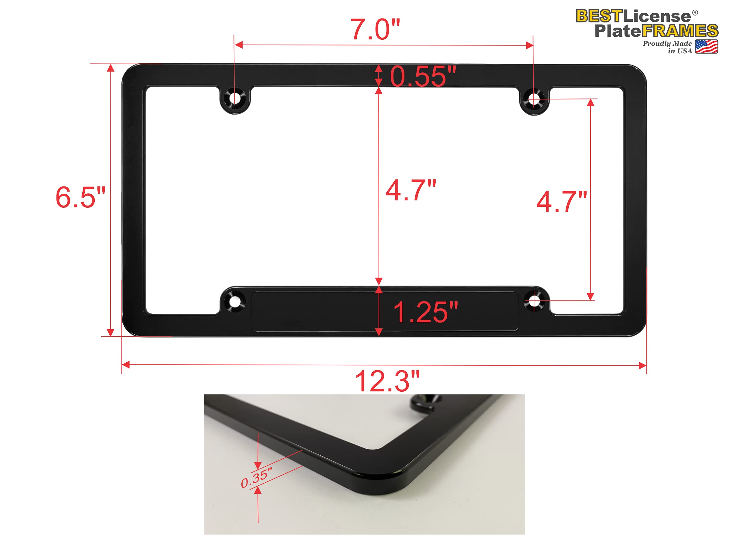 Custom CNC Machined Billet Aluminum Black & Gold 1960 Legacy Car License Plate Frame - Personalized Vintage Style for Classic & Modern Vehicles - Perfect for Car Shows, Gifts & Custom Builds