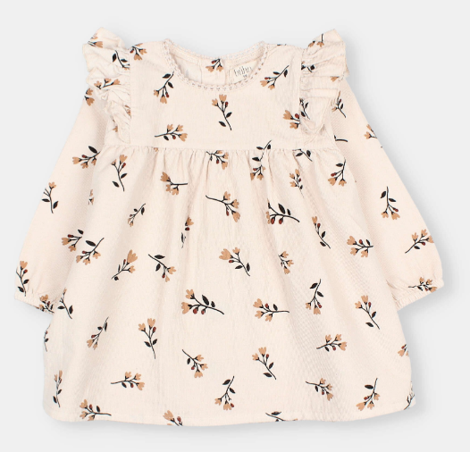 BUHO FOLK DRESS for Baby Girls 6-24 Months - Soft Cotton Bohemian Style Dress for Infants & Toddlers - Perfect for Parties, Photos & Everyday Wear