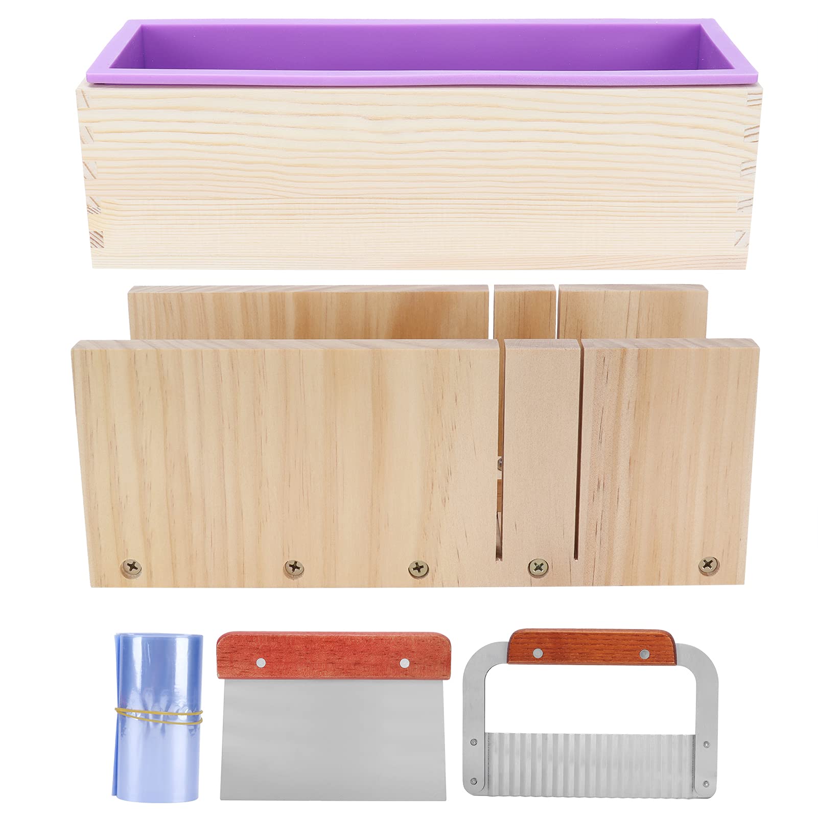 Yaosh 1200ml Wooden Soap Mold & Bread Cutter DIY Kit - Professional Soap Making & Cake Baking Supplies for Handmade Crafts, Home Baking & DIY Projects