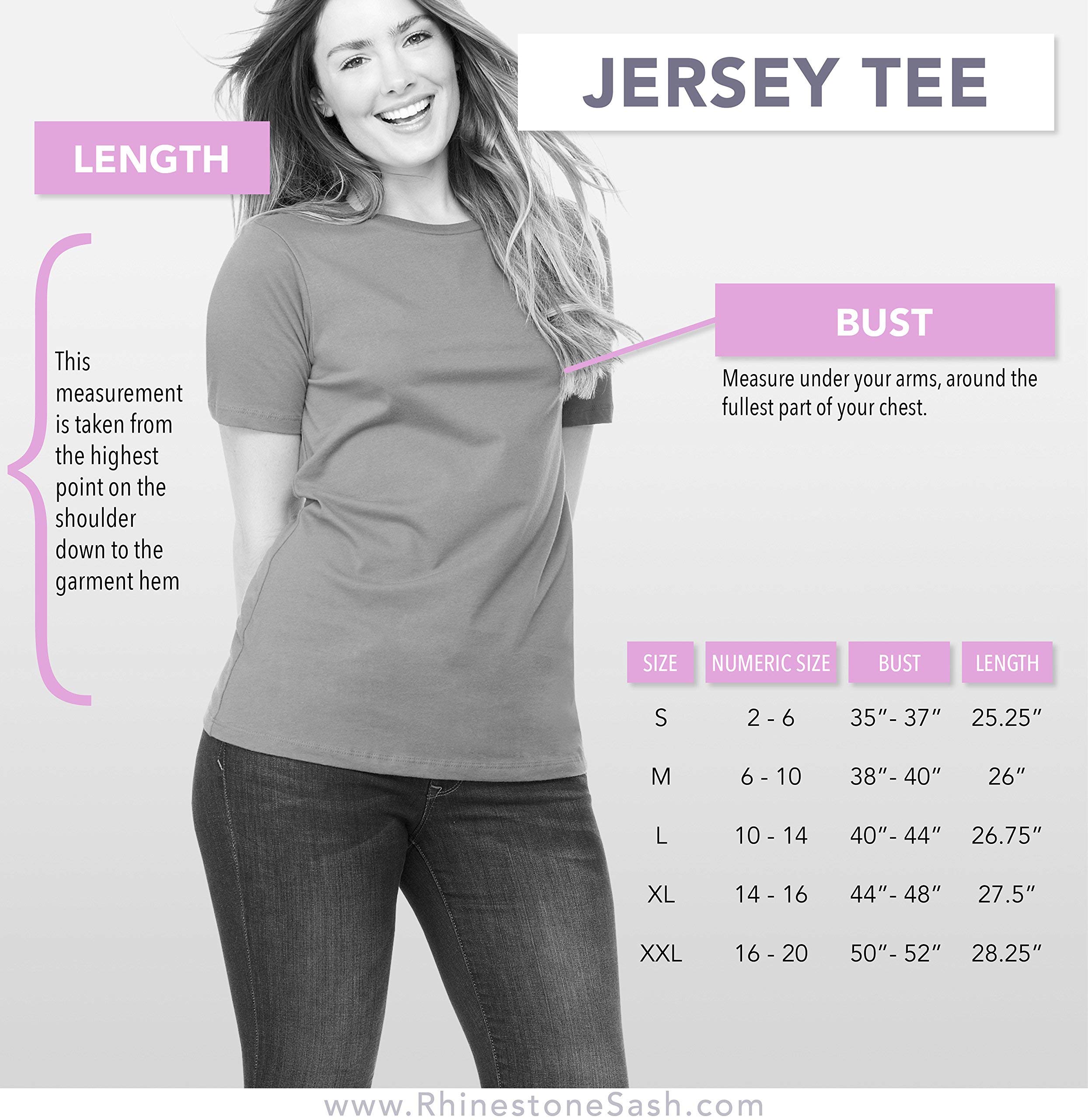 Birthday Shirts for Women - Crystal Rhinestone Birthday Squad T-Shirts - Women's Birthday Tops for Party, Celebration & Girls Night Out