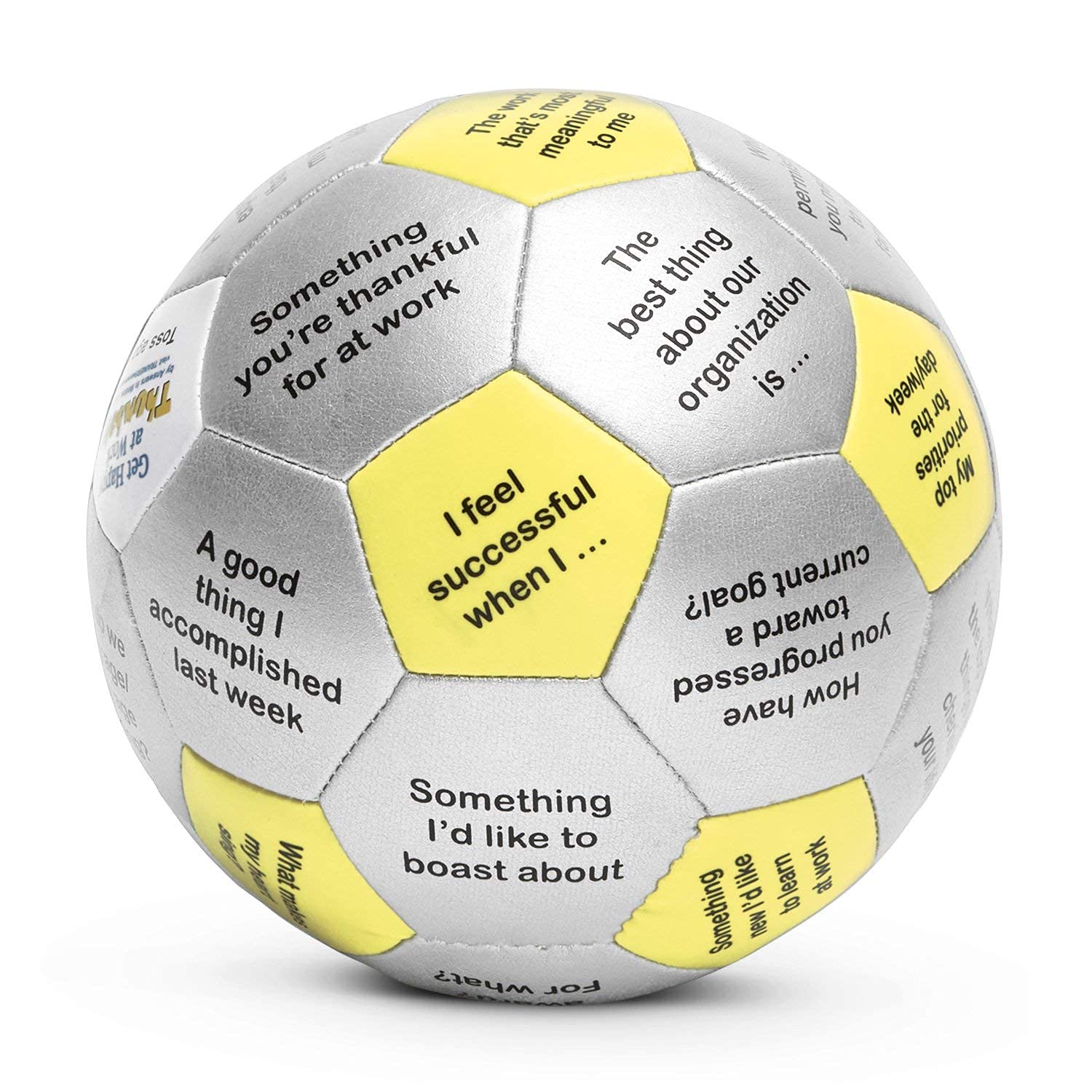 Trainers Warehouse Thumball Bundle - Conversation Starter Ice Breaker Set for Team Building (Includes Get Happy at Work, Getting to Know You & Stress Management Thumballs) - Perfect for Workplace Activities, Group Therapy & Classroom Games