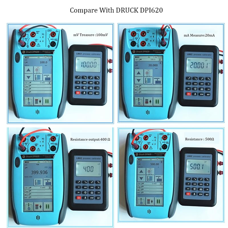 LB02A Advanced Process Calibrator with Color LCD - RTD PT100 Thermocouple, mV 0-10V, 4-20mA Signal Generator | Industrial Instrument Calibration for HVAC, Electrical Testing & Maintenance