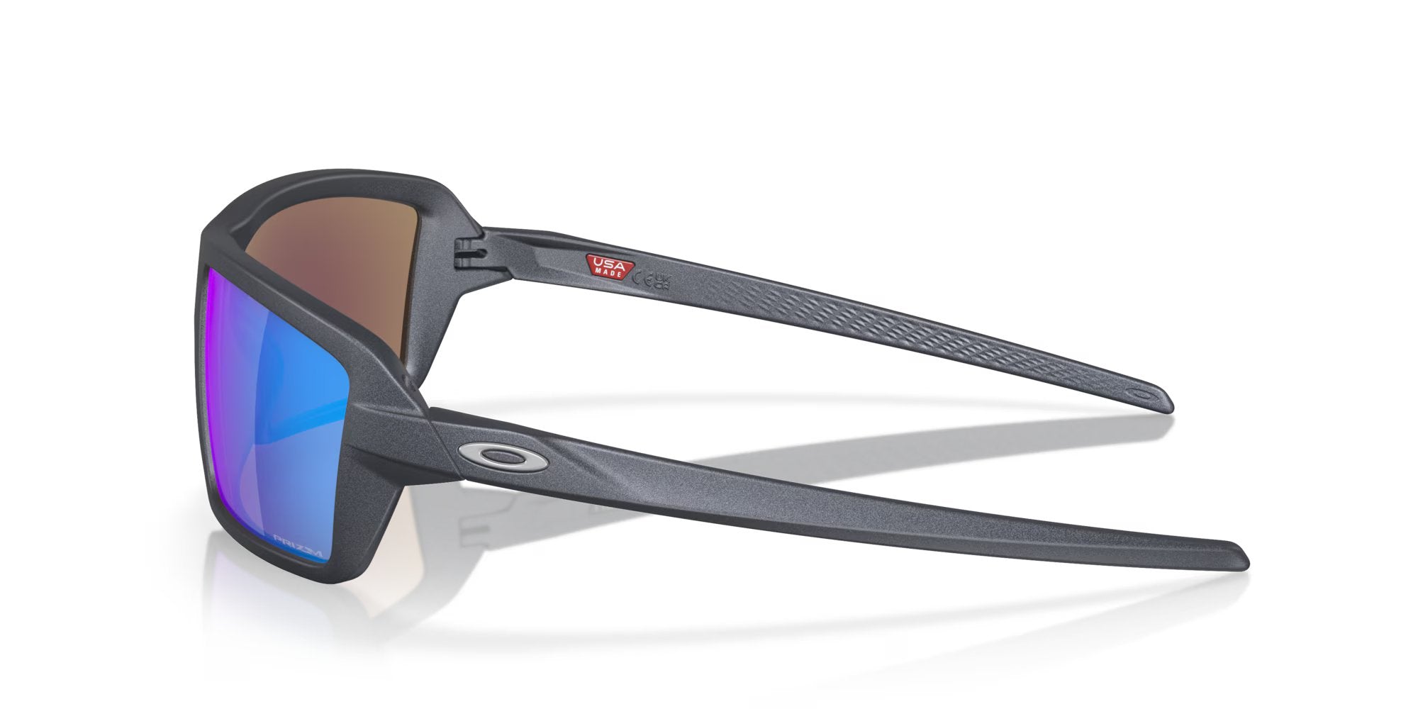 Premium Blue Steel Sunglasses with Prizm Sapphire Lens - UV Protection for Outdoor Sports & Driving