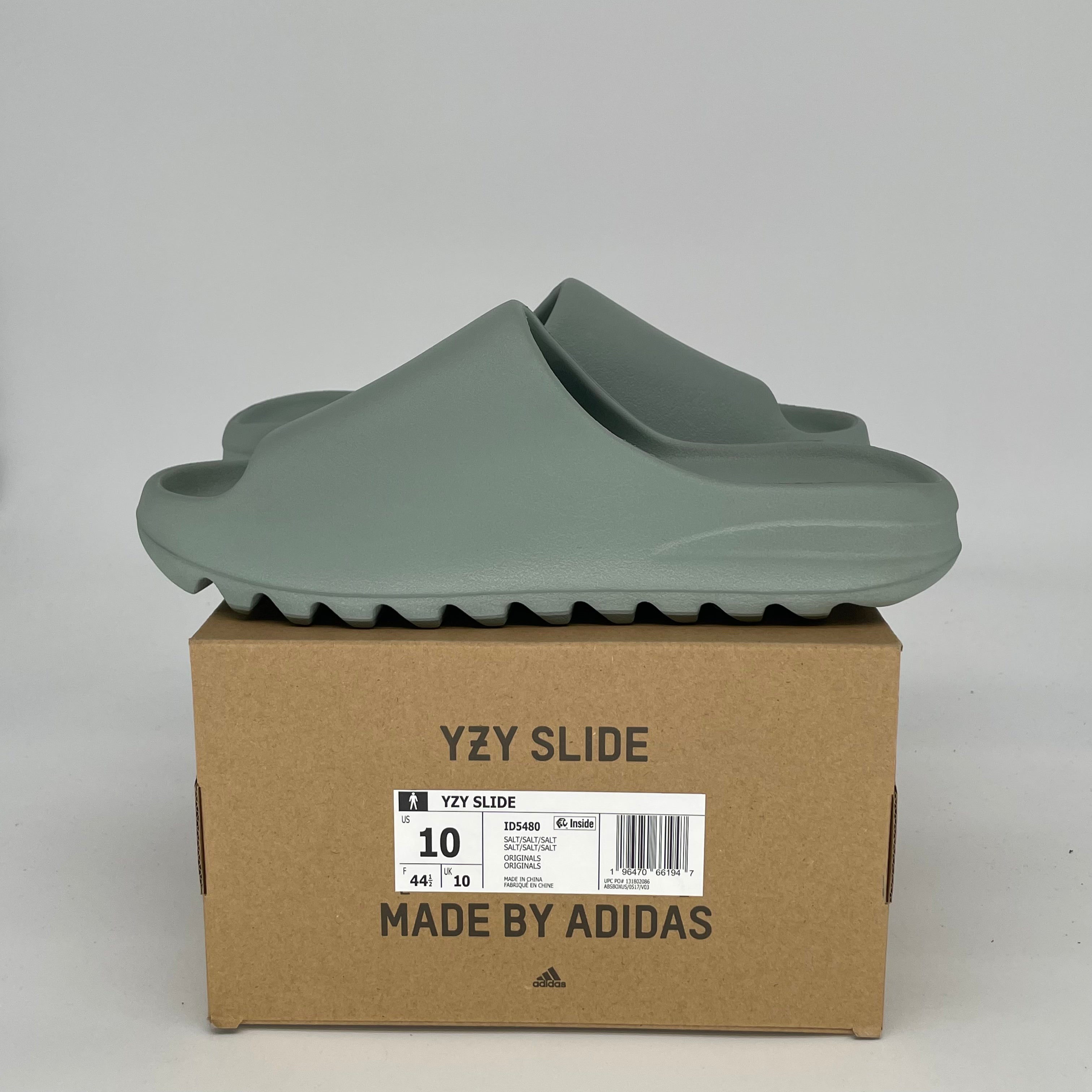 Adidas Yeezy Slide Salt - Men's/Women's Size 10/11.5W (ID5480) | Comfortable Slides for Beach, Pool & Casual Wear