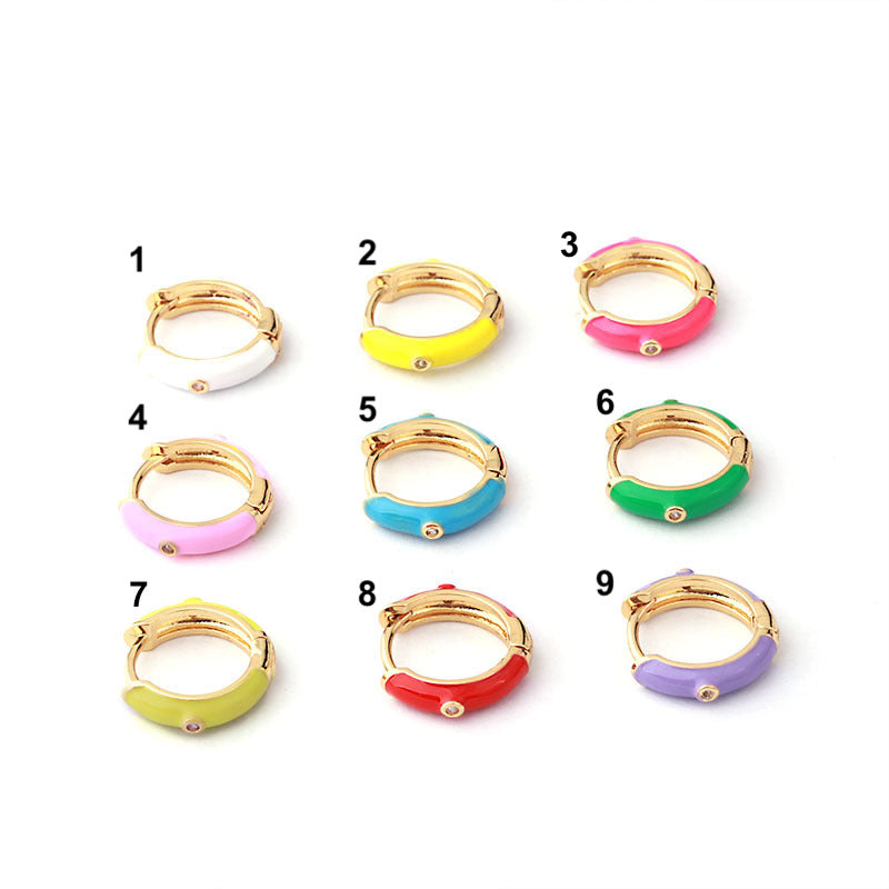 18K Gold Hoop Huggie Earrings - Clip On Hoop Earrings for Women | HSPJ353 | Perfect for Weddings, Parties & Everyday Wear