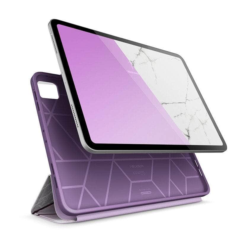 Premium I BLASON iPad Pro 12.9 Case (2020) - Cosmo Full Body Trifold Stand Marble Protective Cover | Perfect for Work, Travel & Home Use