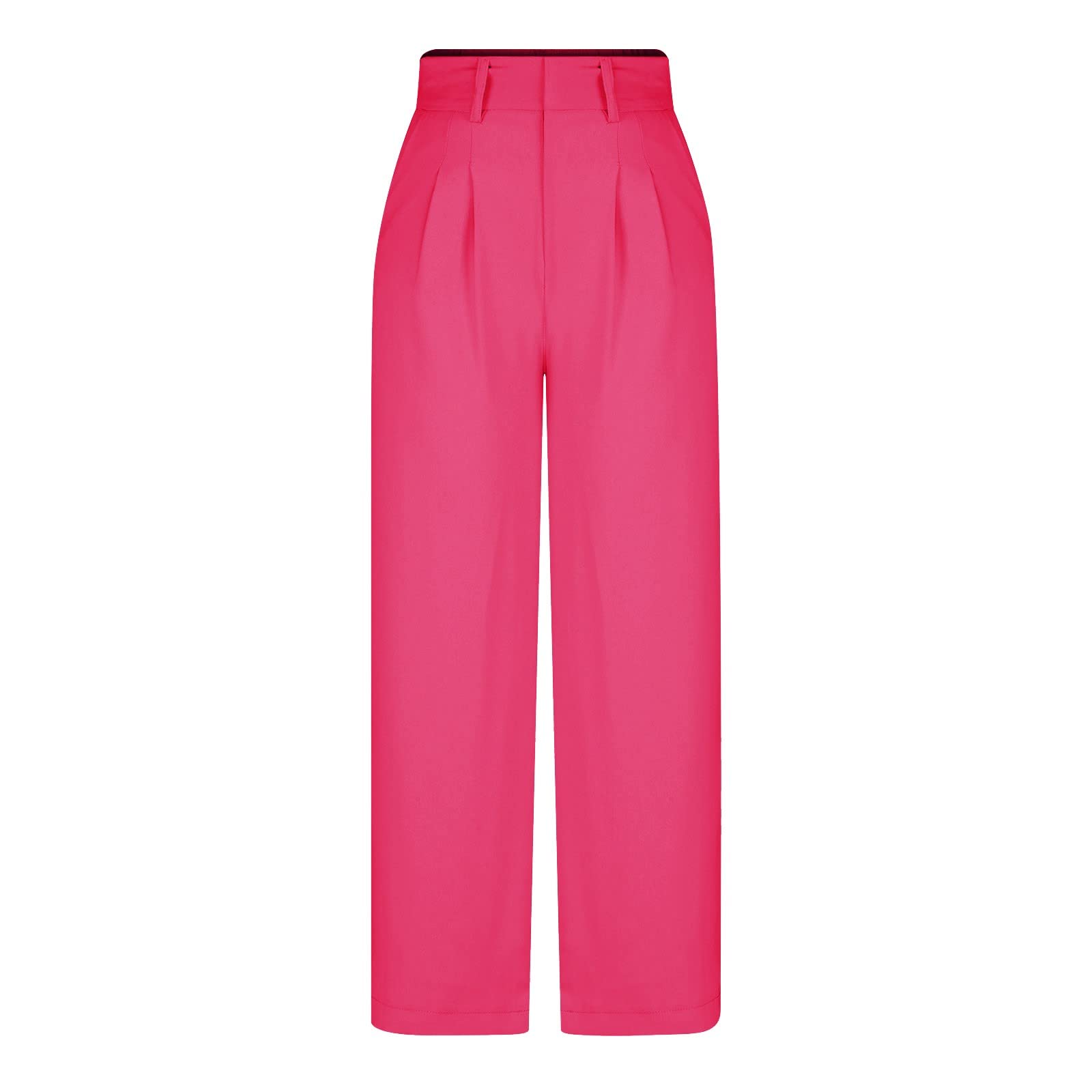 Qeaghou Women's High Waisted Wide Leg Palazzo Pants - 2024 Trendy Business Casual Work Slacks & Tailored Dress Pants for Office, Professional Meetings & Smart Casual Outfits