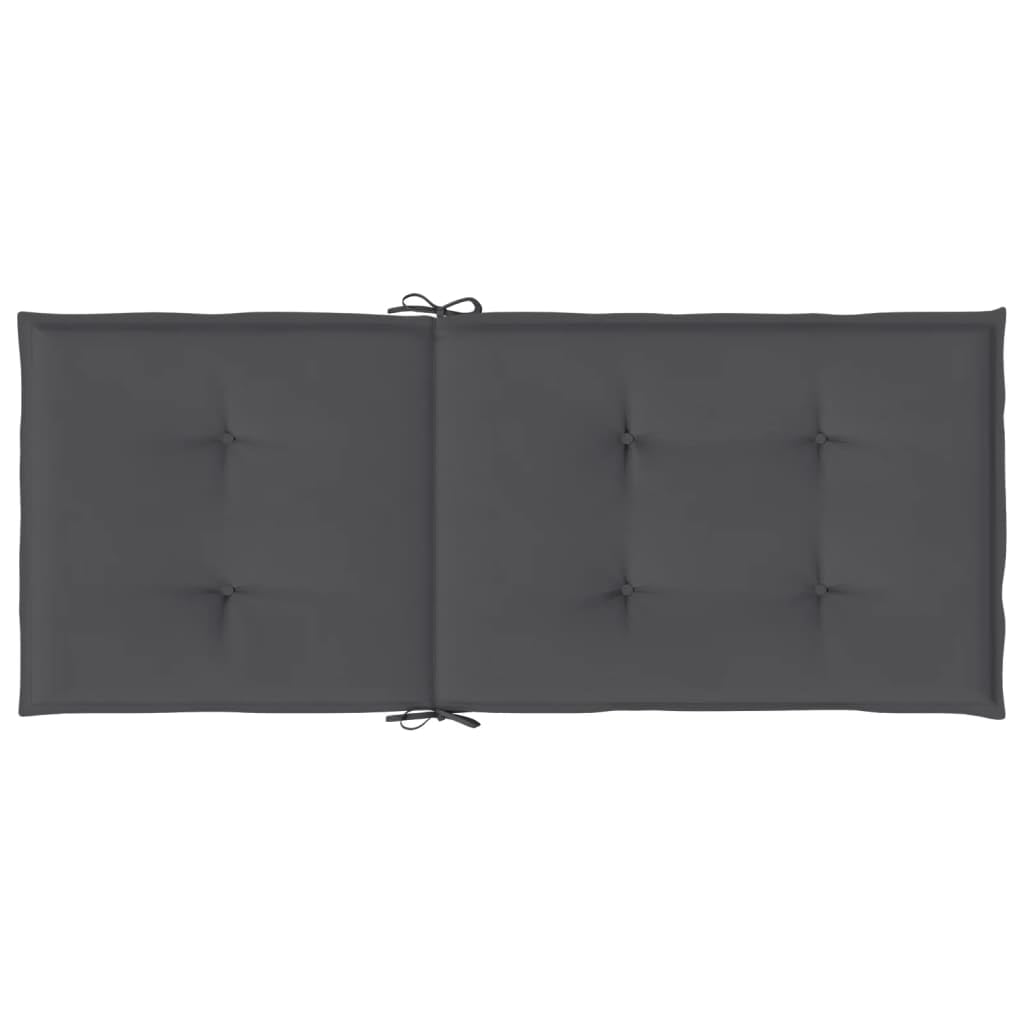 vidaXL Outdoor Highback Chair Cushions Set of 4 - Waterproof 100% Polyester Fabric, 47.2