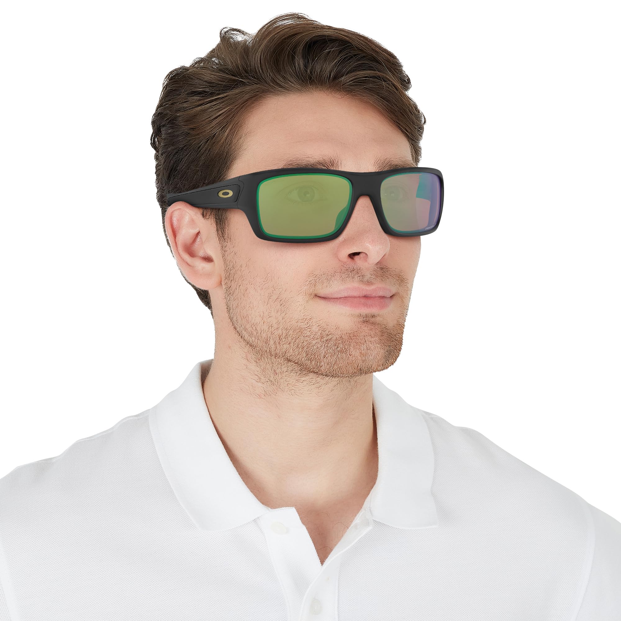 Oakley Men's Oo9263 Turbine Rectangular Sunglasses - Polarized UV Protection for Running, Driving & Outdoor Sports
