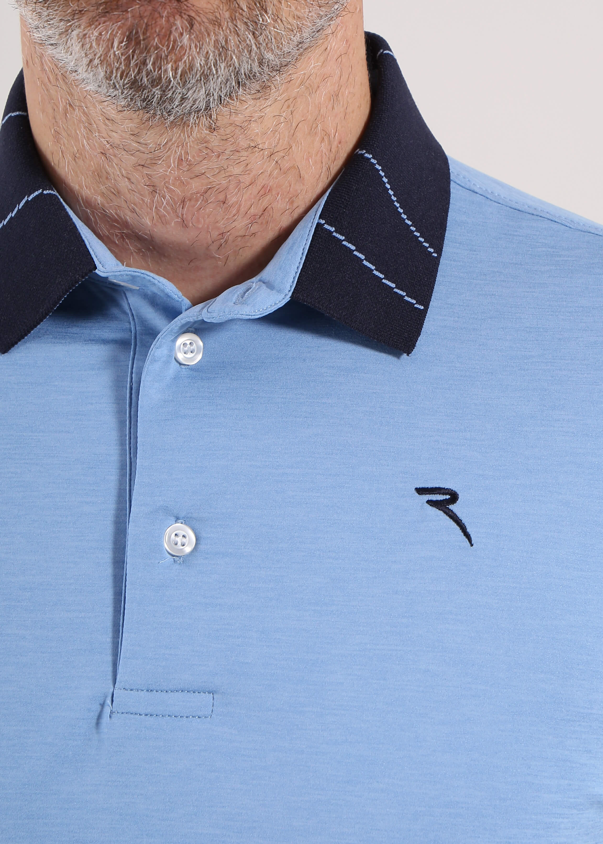 ASSODIPICCHE SUNBLOCK® Melange Polo Shirt for Men - UPF 50+ Sun Protection, Breathable & Quick-Dry - Perfect for Golf, Tennis & Outdoor Activities | Final Sale