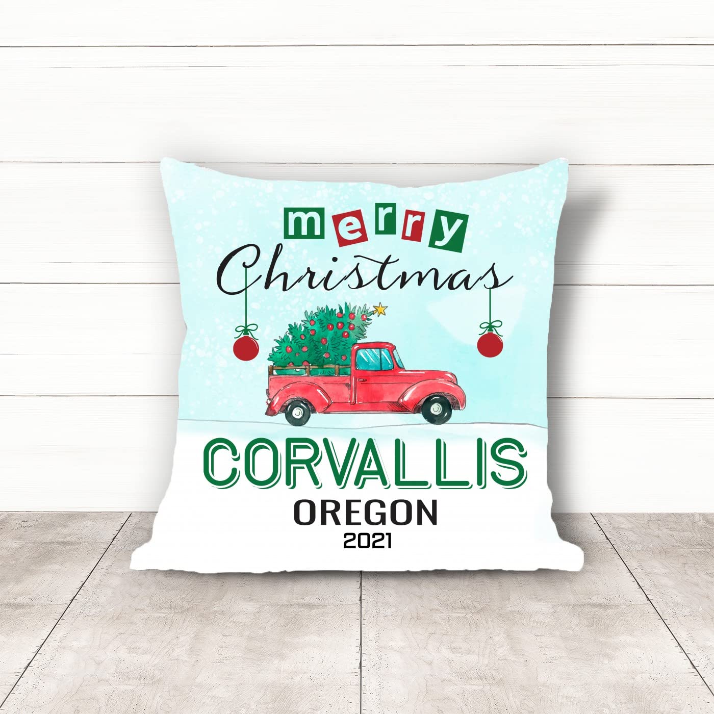 Christmas Pillow Covers 18x18 Inch - Festive Holiday Home Decor for Sofa, Bedroom & Car - Merry Xmas Cushion Covers with Autumn Design (Set of 2) - Perfect for Christmas 2023 Decorations & Seasonal Home Styling