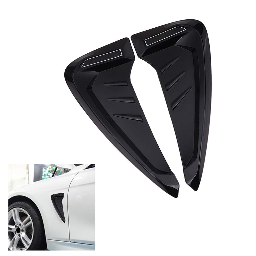 Universal Car Side Air Flow Fenders Sticker - Black for Stylish Vehicle Upgrade