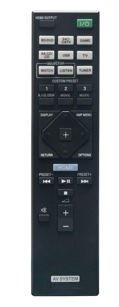 Sony STR-DN1050 STR-DN850 STR-DN1005D Replacement Remote Control - Compatible with AV Audio Video Receivers | Perfect for Home Theater & Entertainment Systems