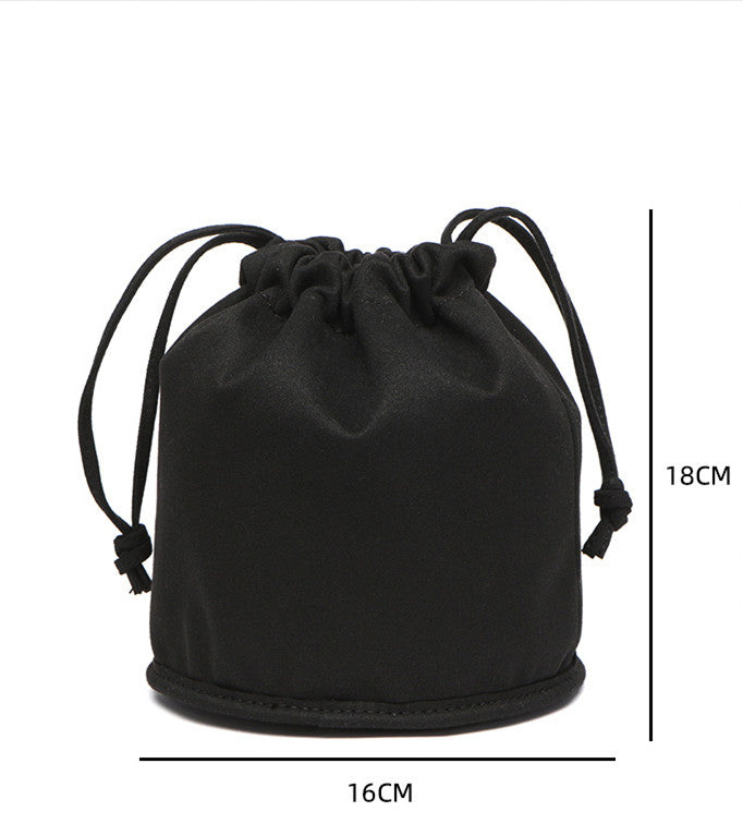 Handwoven Lambskin Bucket Bag for Women - Soft Leather Crossbody Purse with Adjustable Strap - Perfect for Travel, Shopping & Everyday Use