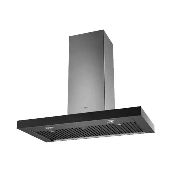 AEG 90cm Stainless Steel Range Hood with Canopy - Powerful Kitchen Ventilation for Smoke & Odor Removal - Perfect for Modern Home Cooking