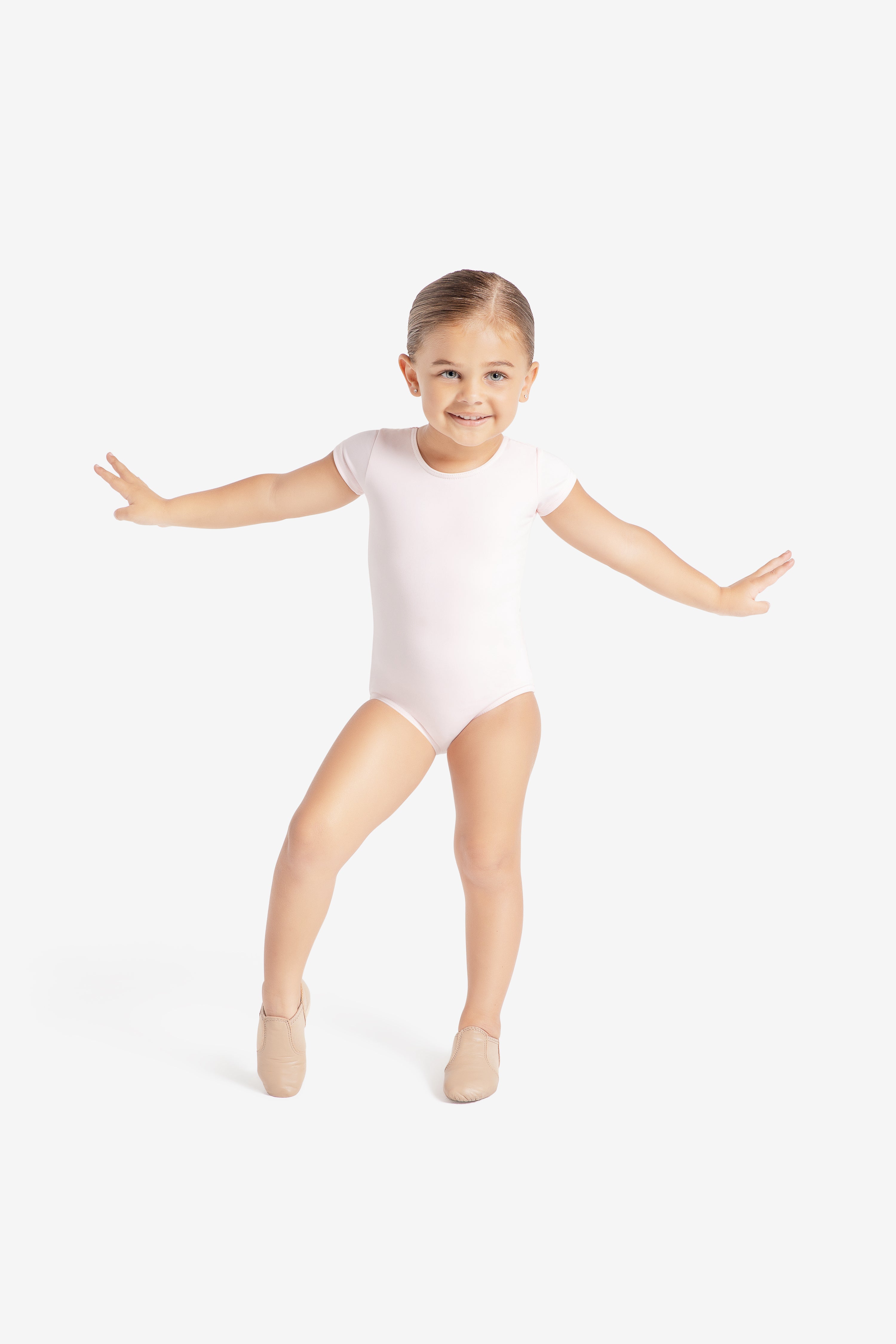 TB132C Women's Short Sleeve Leotard - Ballet Dance Gymnastics Yoga Performance Wear for Girls & Adults