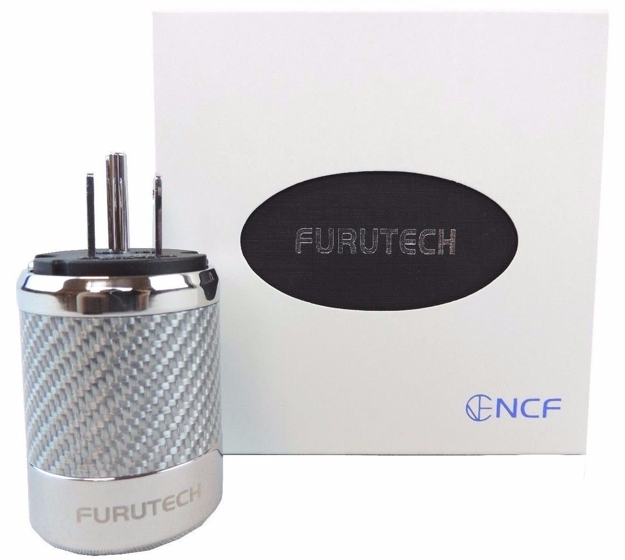 Furutech FI-50M NCF(R) Nano-Crystal Rhodium-Plated Male AC Power Connector - Premium Audiophile Grade Power Plug for HiFi Systems & Home Theater