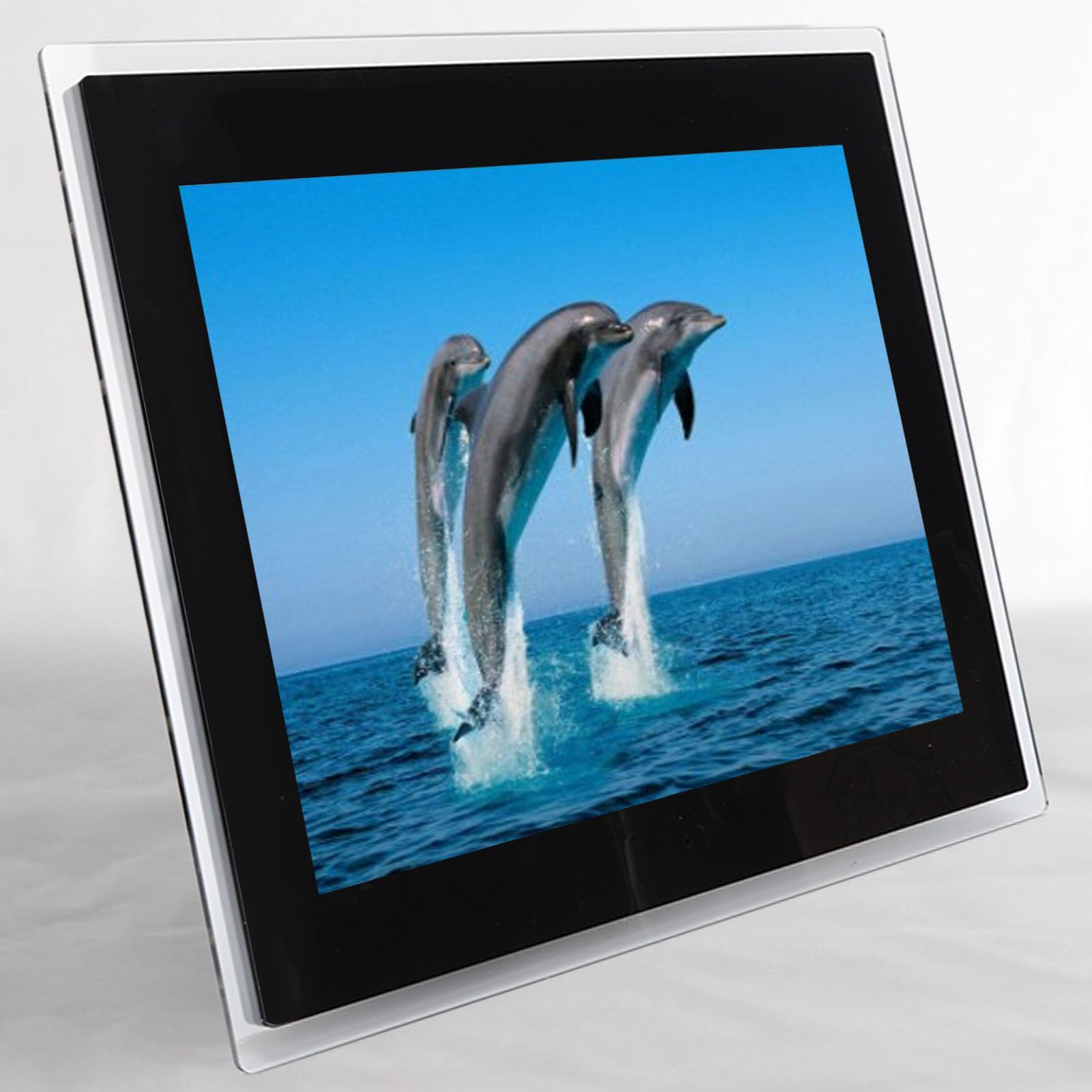 15 Inch Digital Photo Frame with 4:3 LCD Screen - 1024x768 HD Resolution, Image Preview, Slideshow & Movie Playback | Supports MP3 Music, Calendar & Alarm Clock | Perfect Electronic Album for Home, Office & Gift Giving | Ideal for Living Rooms, Bedrooms & Workspaces
