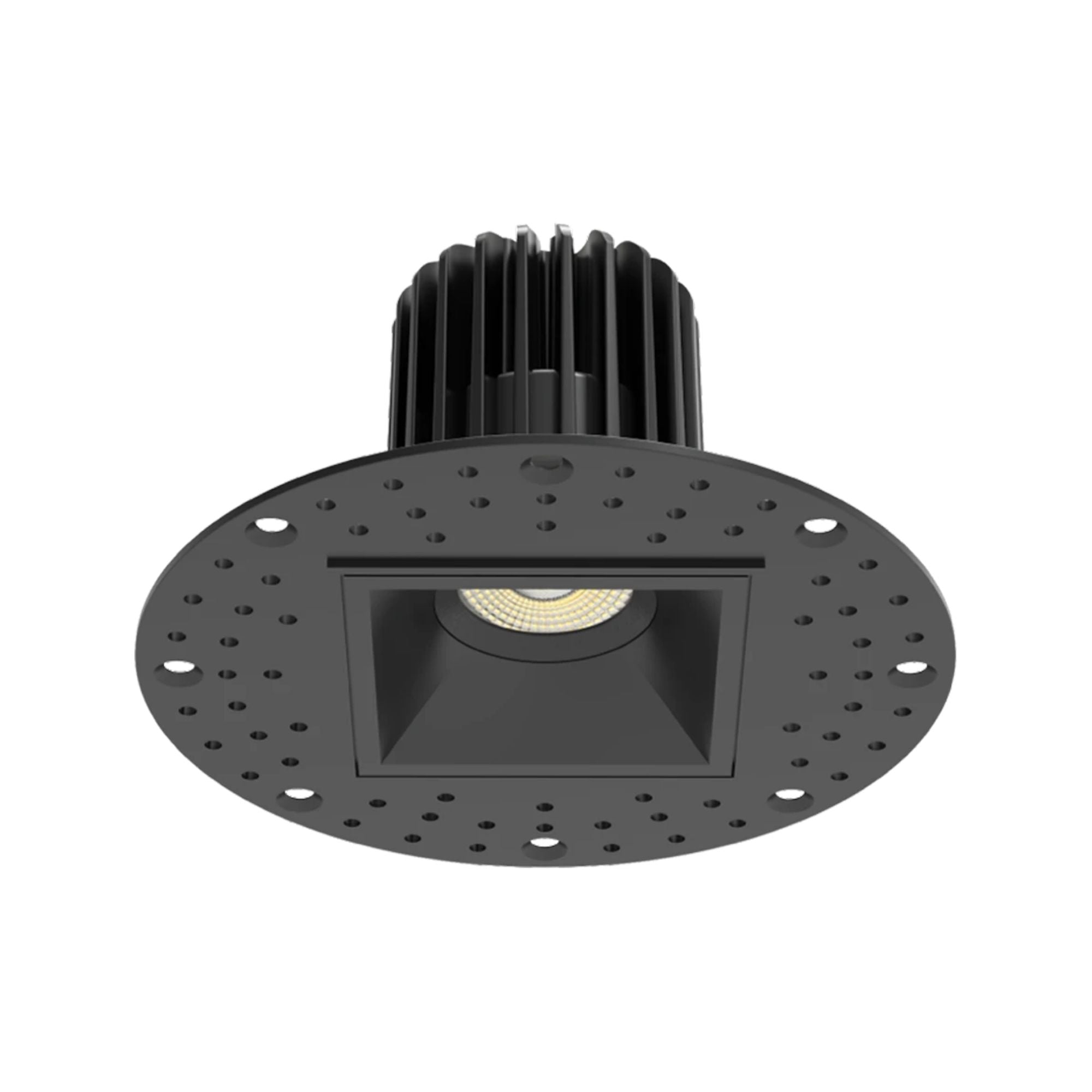 2 Pack Black Square Trimless Recessed Downlight - 9W, 600 Lumens, 5 CCT Adjustable - Modern LED Ceiling Lights for Kitchen, Bathroom & Living Room