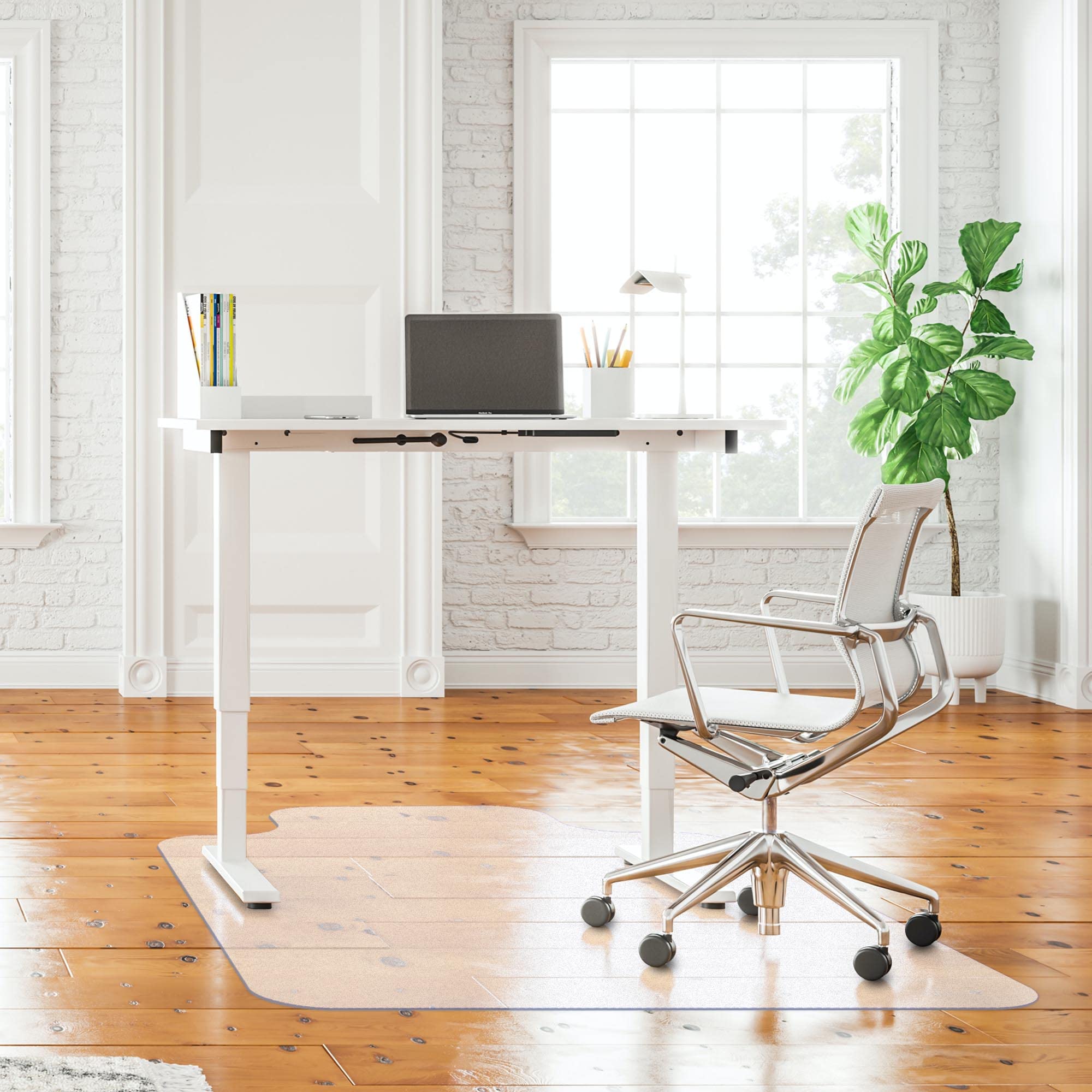 Yescom 6 Pack Clear PVC Anti-Slip Office Chair Mat for Hardwood Floors 48