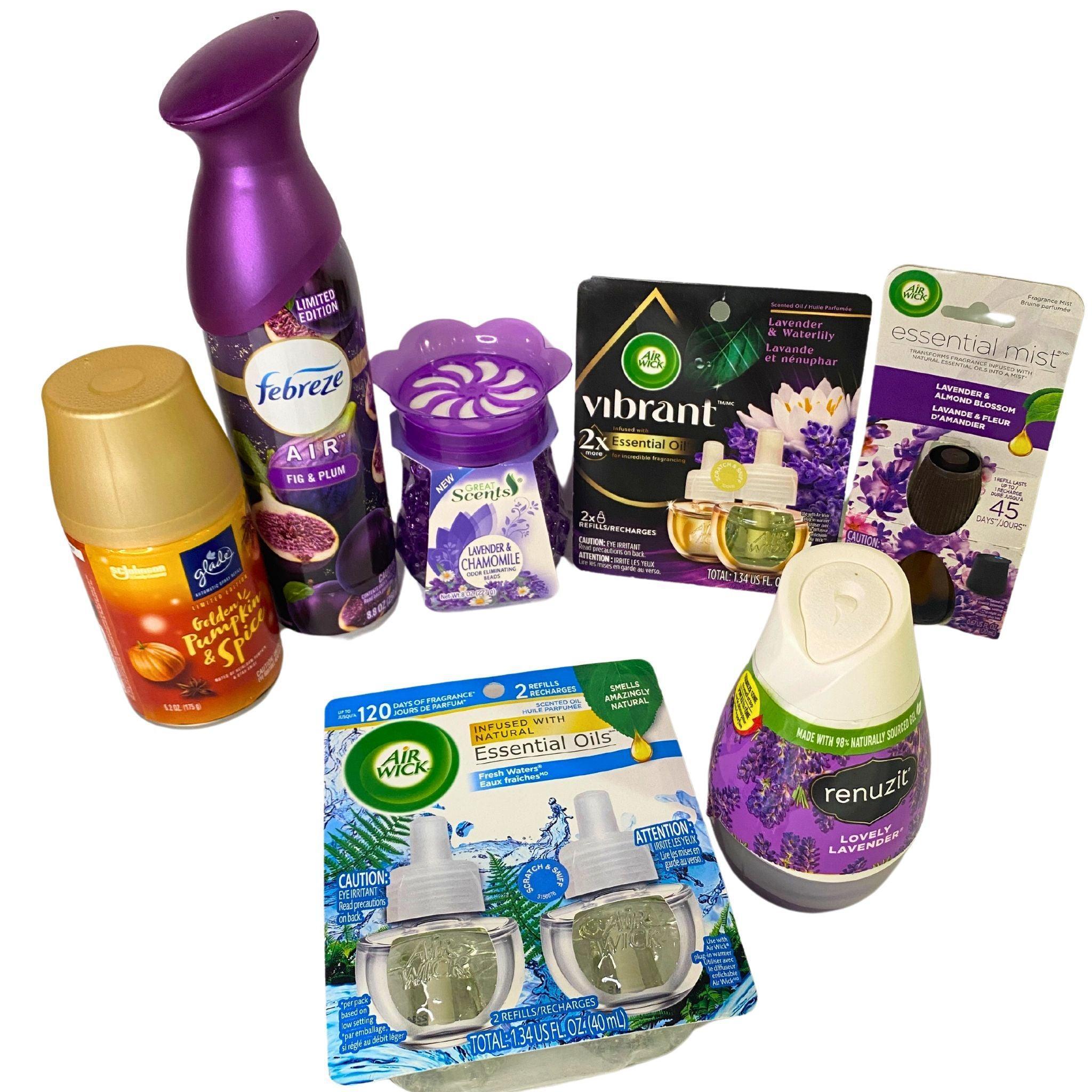 50-Piece Aroma Mix Set - Wall Plug In Refills, Air Fresheners & Odor Eliminating Beads for Home, Office & Car | Long-Lasting Fragrance Solution
