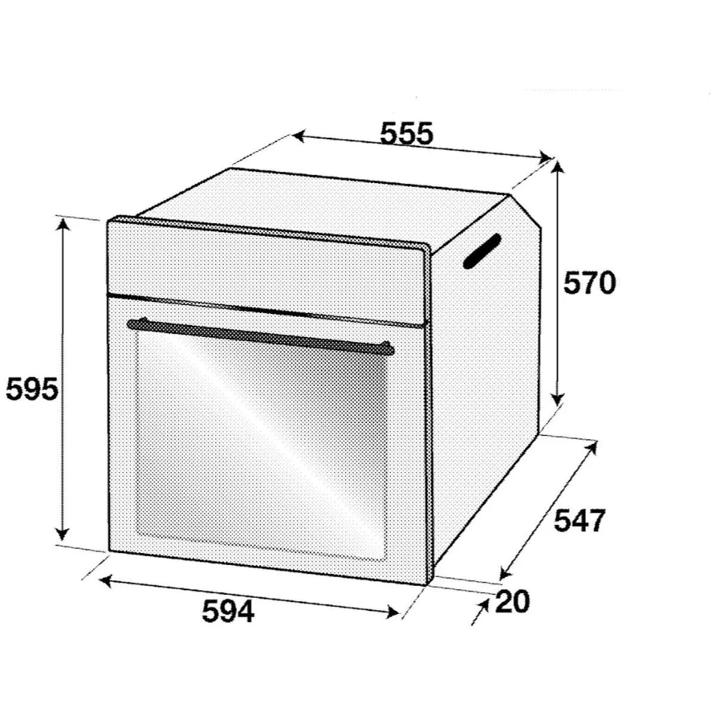Altus ABO6810FB 60cm Built-In Electric Oven - Made in Europe | 3-Year Warranty | Perfect for Modern Kitchens & Home Baking