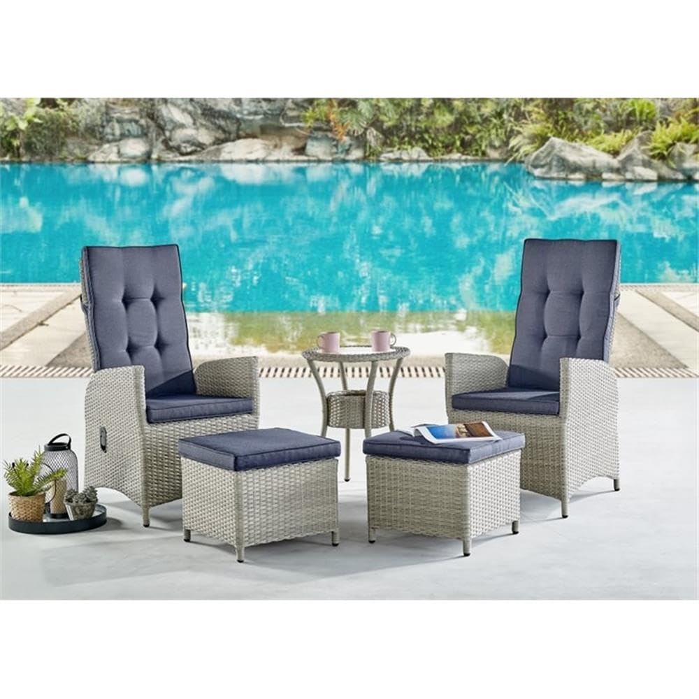 All-Weather Wicker Outdoor Glass Top Coffee Table with Storage in Beige - Perfect for Patio, Garden, and Poolside Relaxation