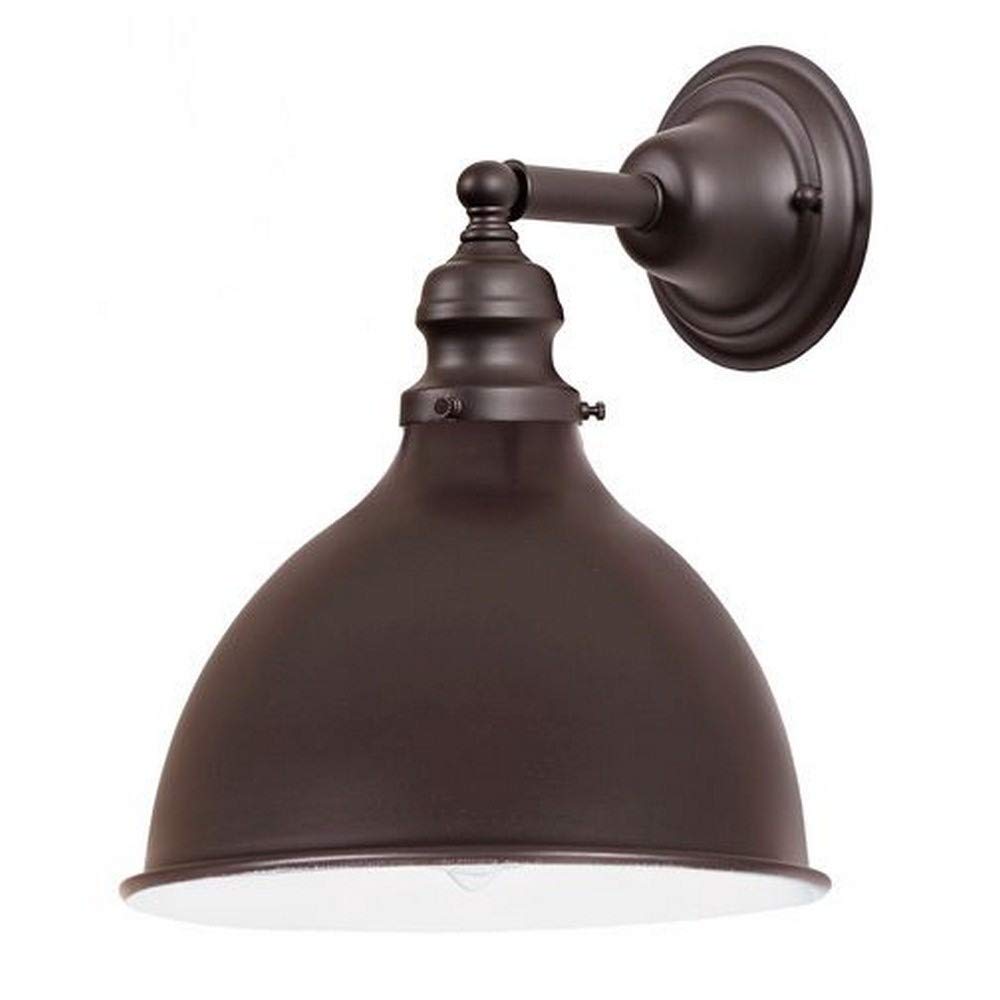 JVI Designs 1210-08 S5 Union Square - 10.5 Inch Single Light Wall Sconce in Oil Rubbed Bronze Finish - Perfect for Bedroom, Hallway, and Entryway Lighting