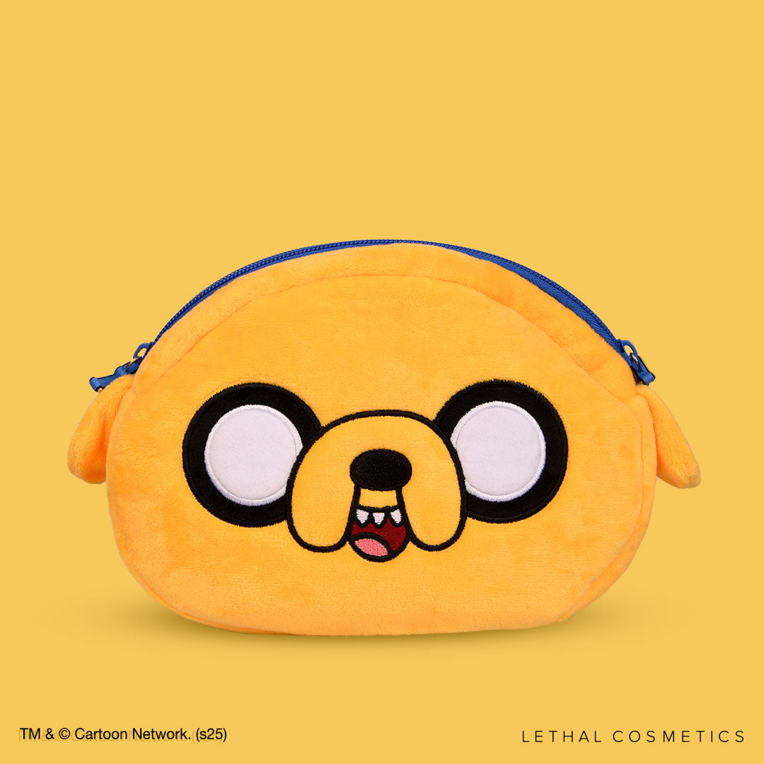 Adventure Time Jake Themed Makeup Bag - Cartoon Character Cosmetic Pouch for Travel & Daily Use