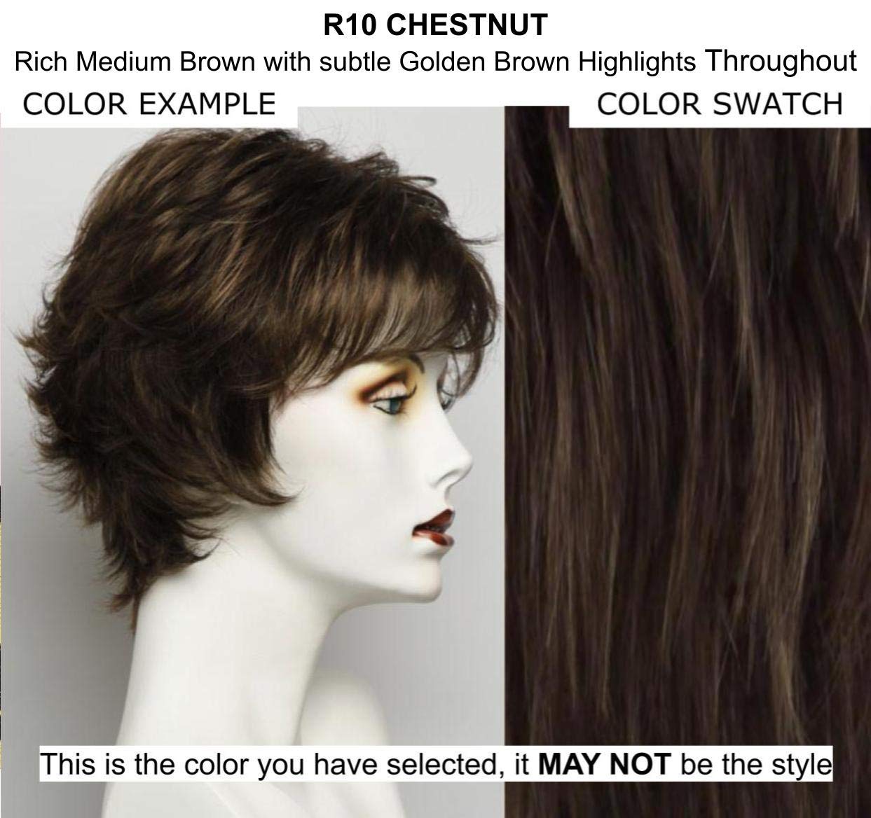Raquel Welch Tress Wig Bundle - 5 Piece Set with Christy's Wigs Q&A Booklet, Wig Shampoo, Cap & Wide Tooth Comb (Color: R10) | Perfect for Cosplay, Costume Parties & Everyday Hair Styling