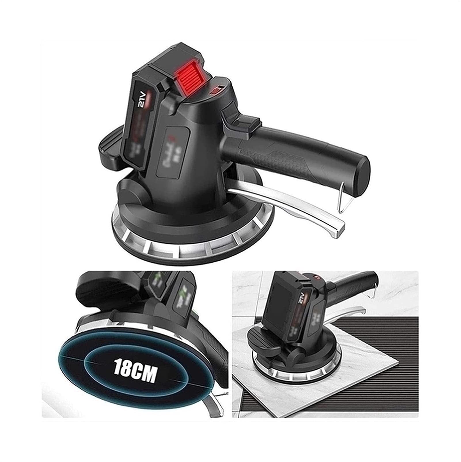 BJH Automatic Tile Laying Machine with 320kg Absorption Capacity - Professional Vibrating Tiler Tool for Perfect Floor Tile Installation - Ideal for Home Renovation, Bathroom & Kitchen Remodeling Projects