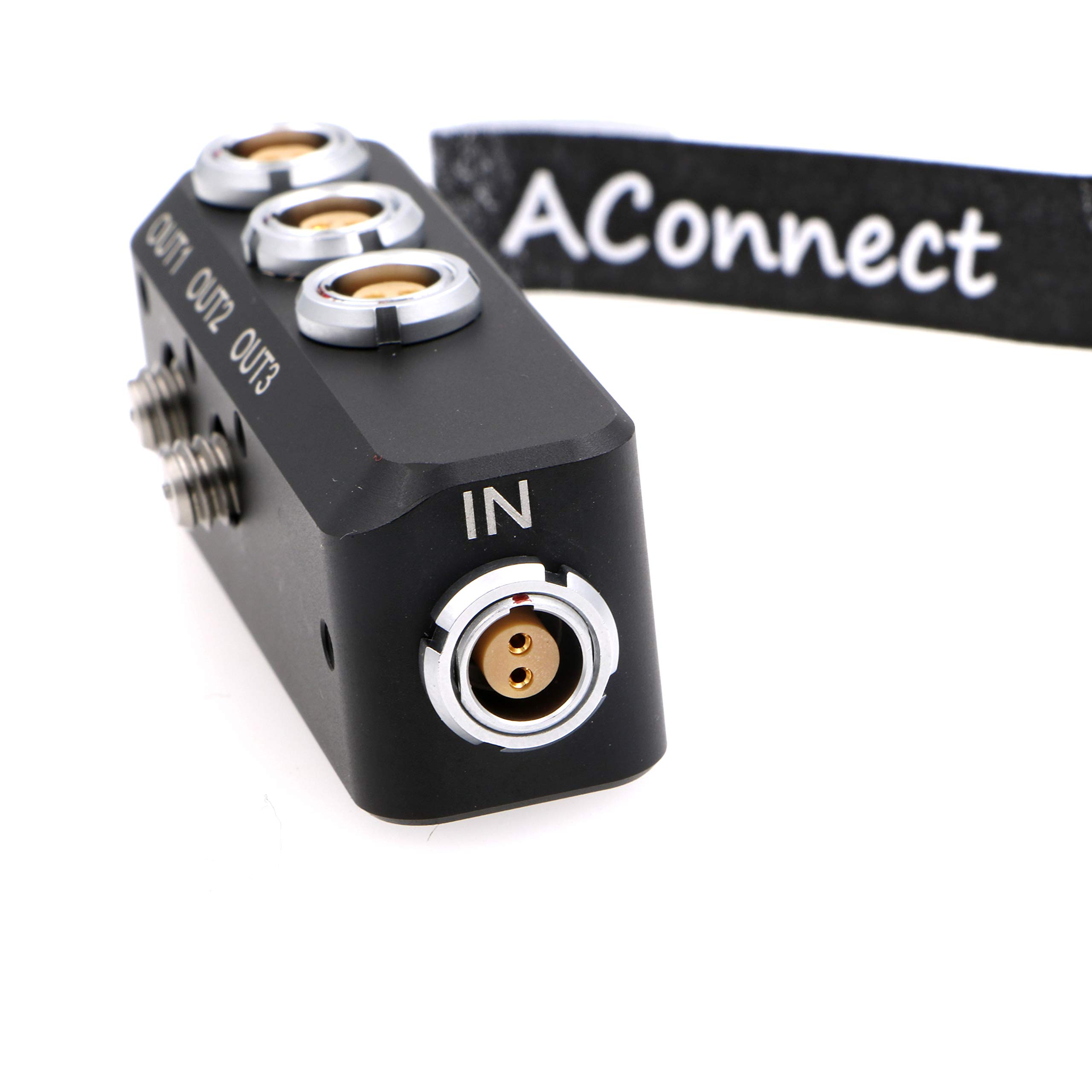 0B 2 Pin Female to 3X 2 Pin Female Splitter Cable - 1 to 3 Power Supply Distributor Box for Arri Alexa, Steadicam, Teradek Bond & SmallHD - Perfect for Film Production, Broadcast & On-Set Power Distribution
