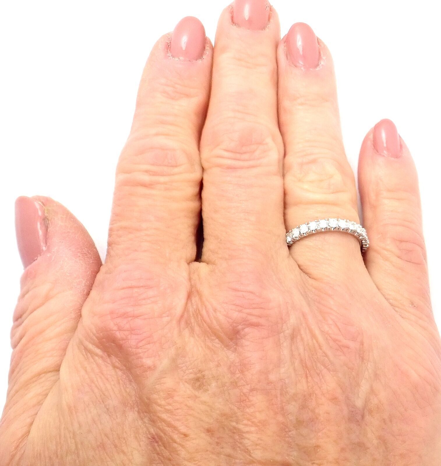 Cartier Étincelle De Cartier Platinum Diamond Eternity Band Ring - Size 51 (US 5.75) - Perfect for Weddings, Anniversaries & Special Occasions