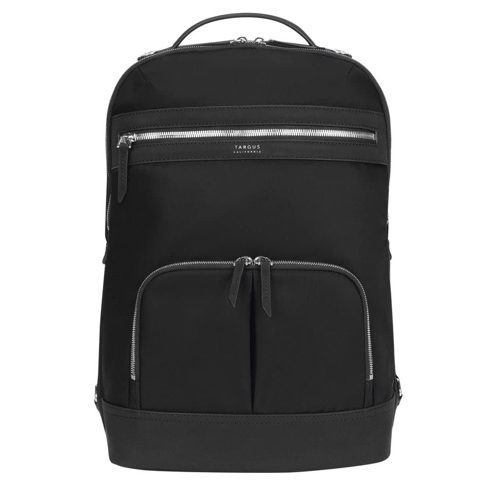 Targus Newport 15 Inch Laptop Backpack - Durable & Stylish Black Business Backpack for Work, School, Travel & Commuting