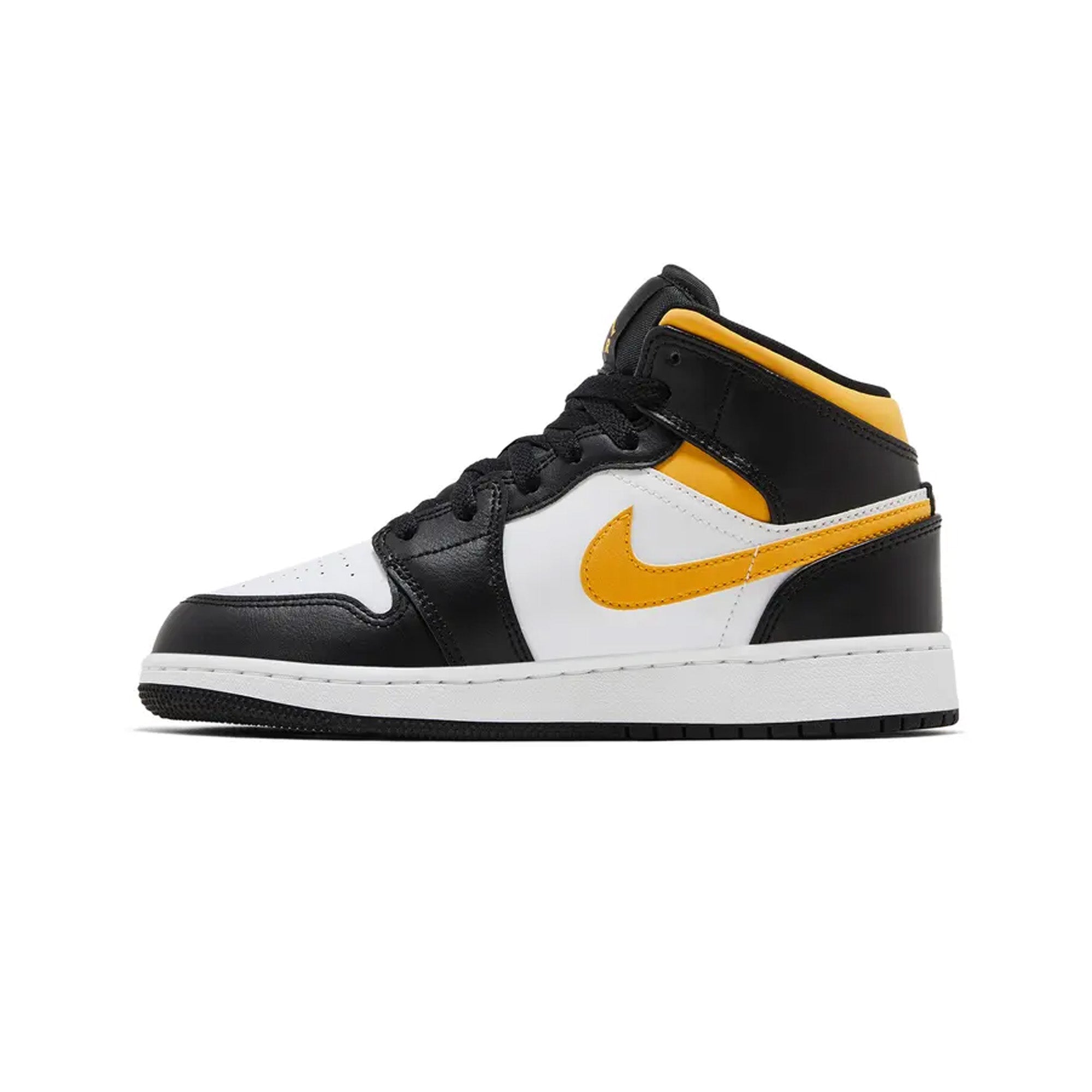 Air Jordan 1 Mid 'Pollen Black' GS Sneakers - Kids Basketball Shoes for Boys & Girls - Perfect for School, Sports & Casual Wear