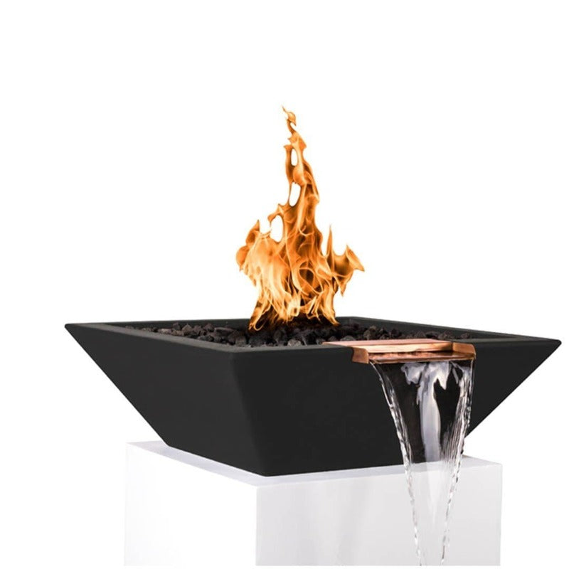 Maya Fire & Water Bowl - Handmade Concrete Bowl for Outdoor & Indoor Decor | Perfect for Fire Pits, Water Features, Zen Gardens, and Table Centerpieces