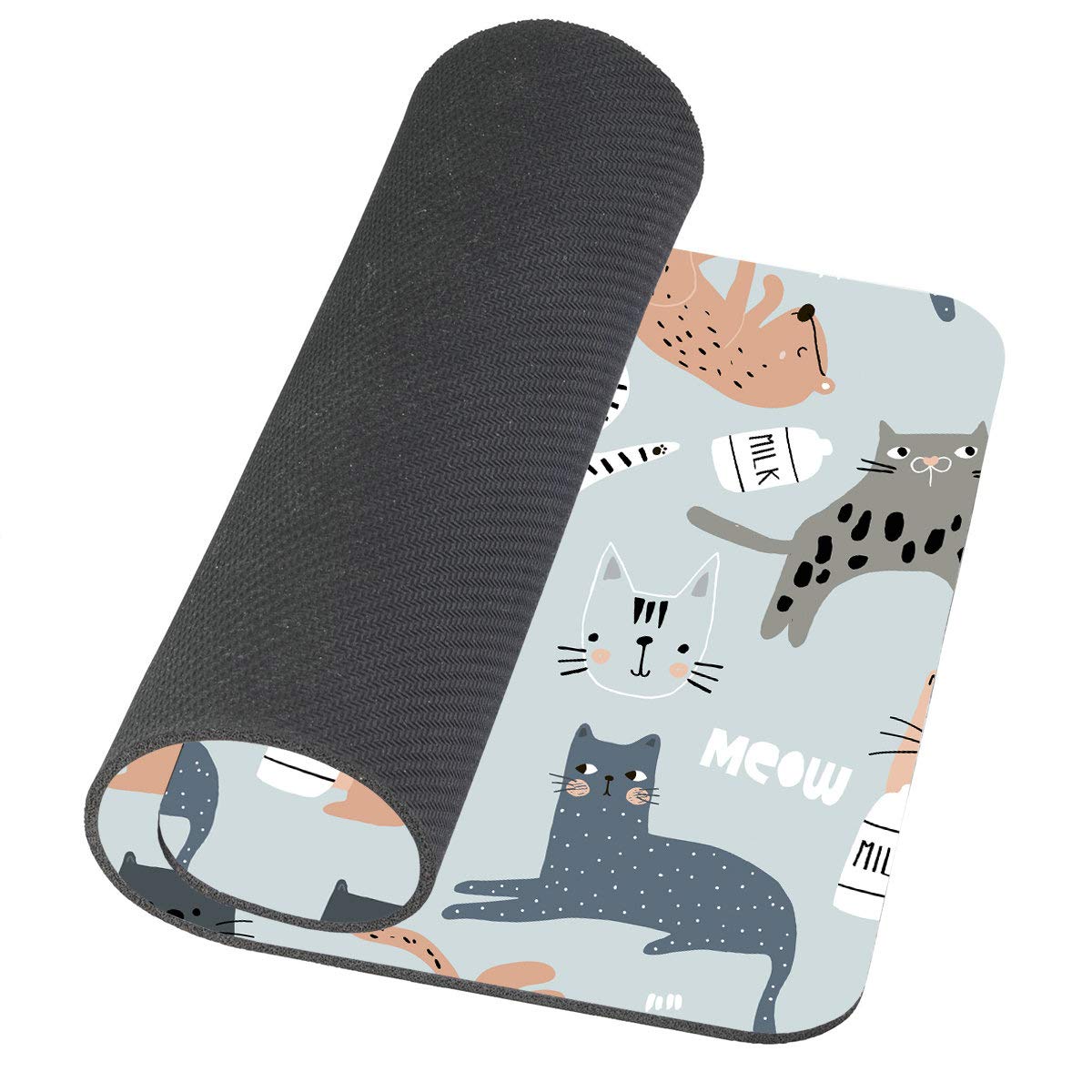 Custom Gaming Mouse Pad with Funny Cat Design - Non-Slip Rubber Base for PC & Laptop Gaming - Perfect for Office, Home & Esports Enthusiasts