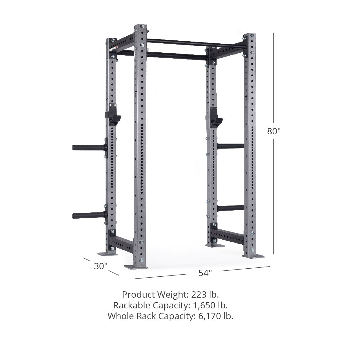 X 3 Series Heavy Duty Bolt Down Power Rack - Home Gym Strength Training Equipment for Weightlifting, Squats, and Bench Press - Perfect for Garage and Basement Workouts