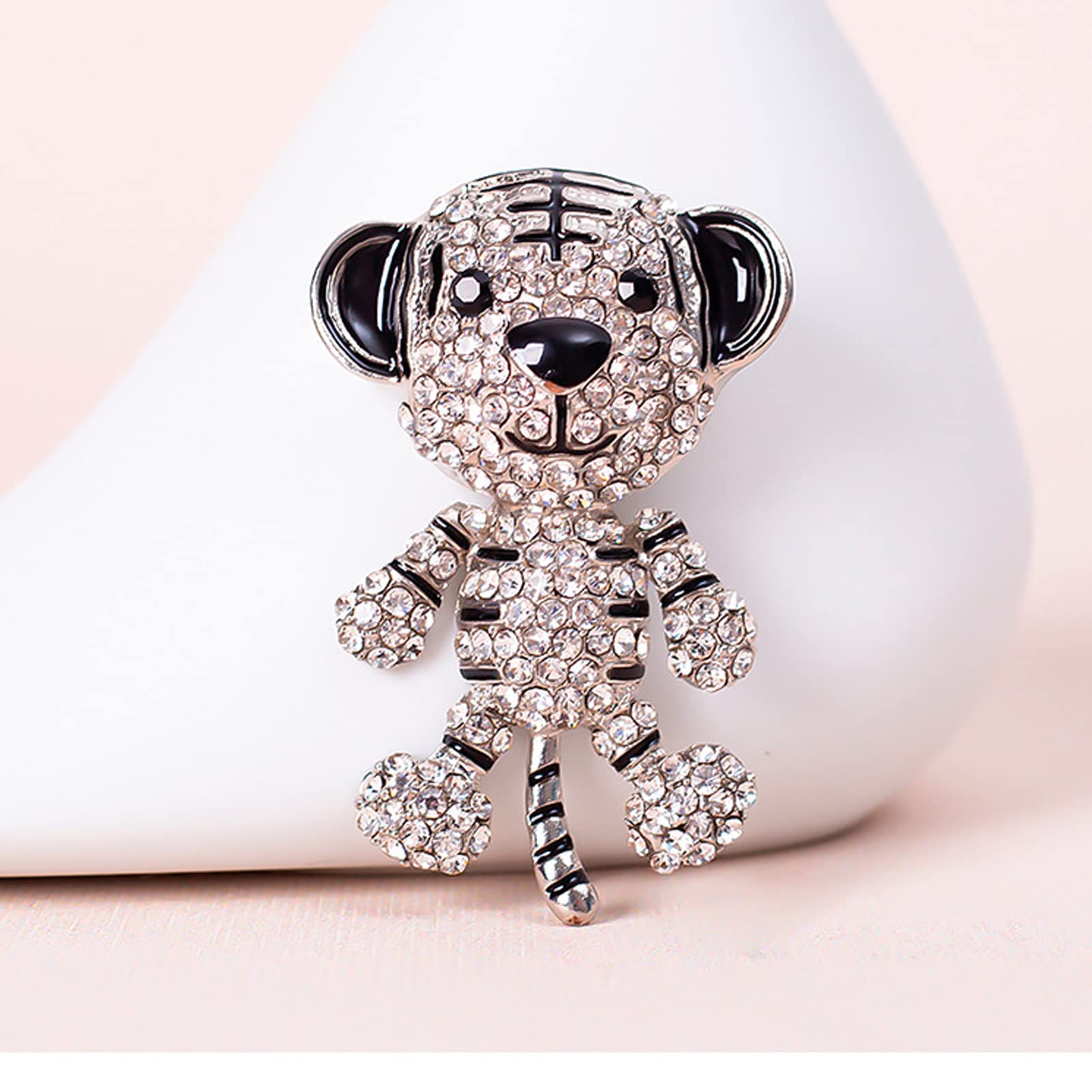 Elegant Tiger Rhinestone Brooch - Sparkling Animal Jewelry Accessory for Women | Perfect for Jackets, Blazers, Dresses & Formal Attire