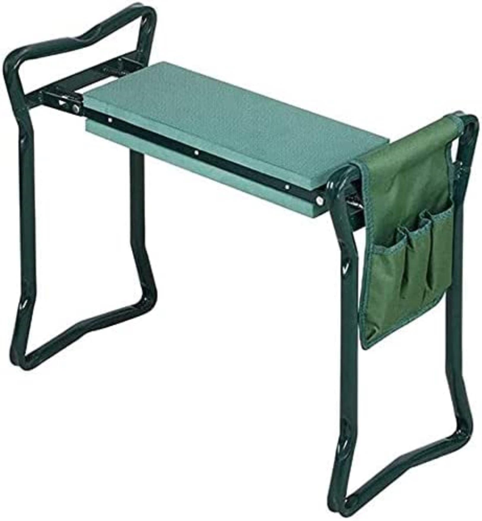 Heavy Duty Foldable Garden Kneeler and Seat with Tool Pouches - Gardening Kneeling Stool Chair for Yard Work, Planting & Weeding - Perfect for Outdoor Gardeners and Landscaping Projects