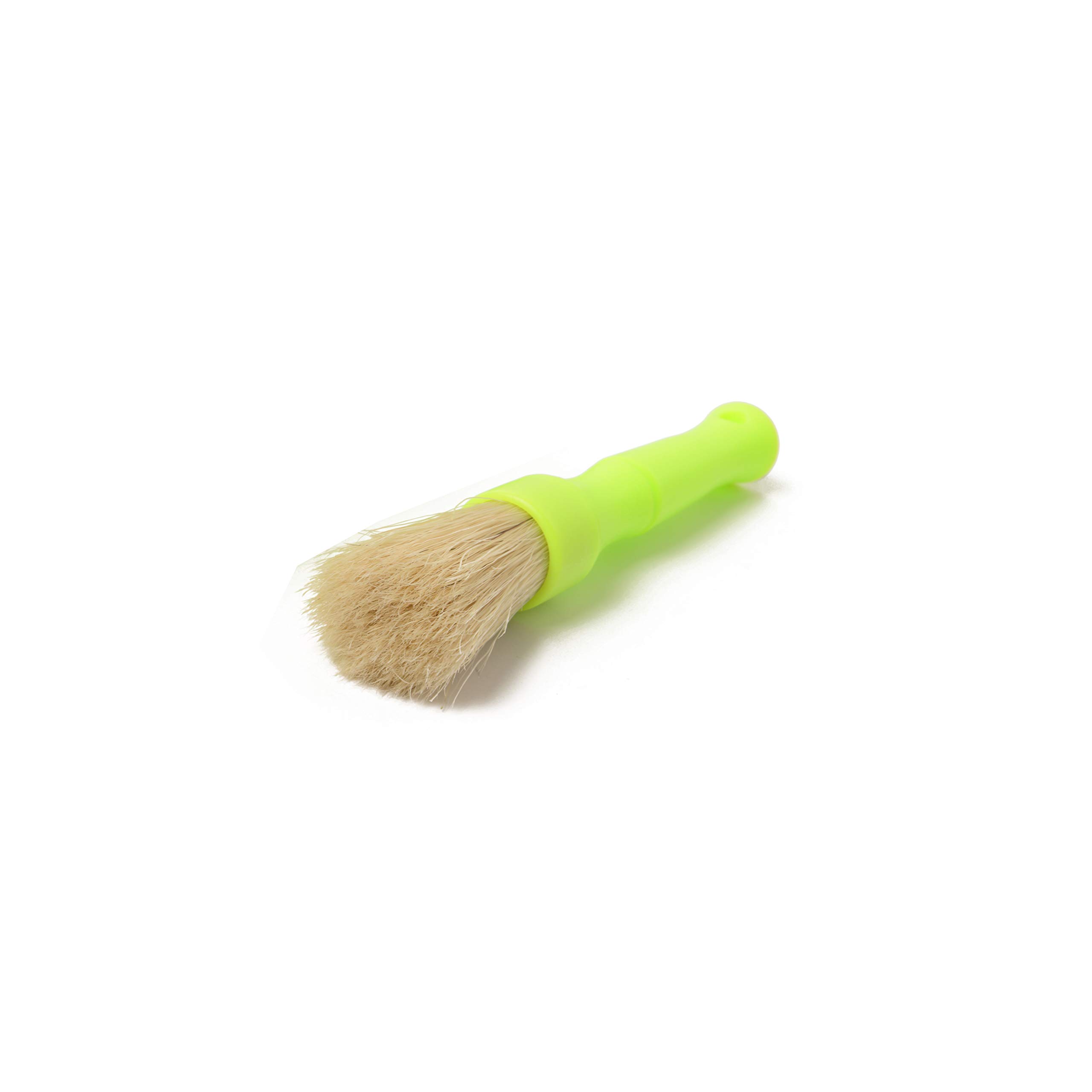 Boar Hair Bristle Scrubbing Brushes for Car Detailing - Small Size for Interior & Exterior Cleaning | Perfect for Dashboard, Seats, Tires & More