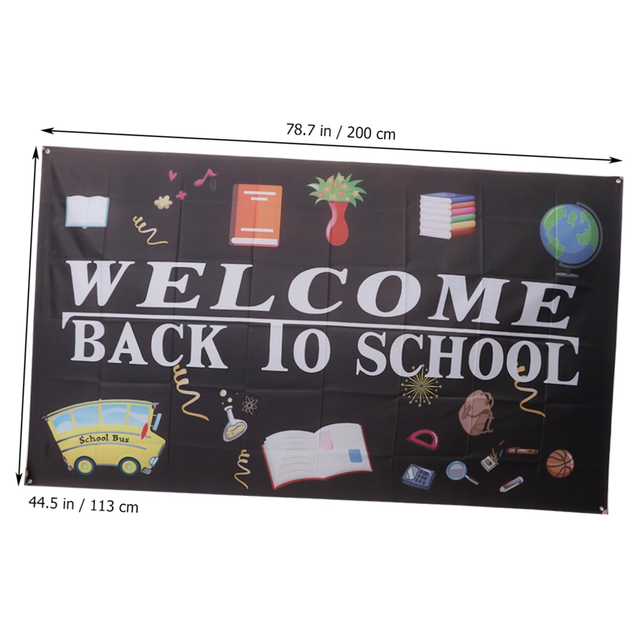 TEHAUX Custom Signs - 3pcs Emblems for Office Decor, Back to School Letters Banner & Wreath Flag | Perfect for Office Door Decor, Classroom Bulletin Boards & Home Entryway Welcome Signs