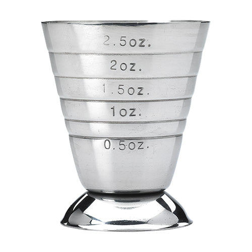 Barfly by Mercer M37069 Stainless Steel Bar Measuring Cup - 2.5 oz - Perfect for Cocktail Mixing, Bartending & Home Bar Use
