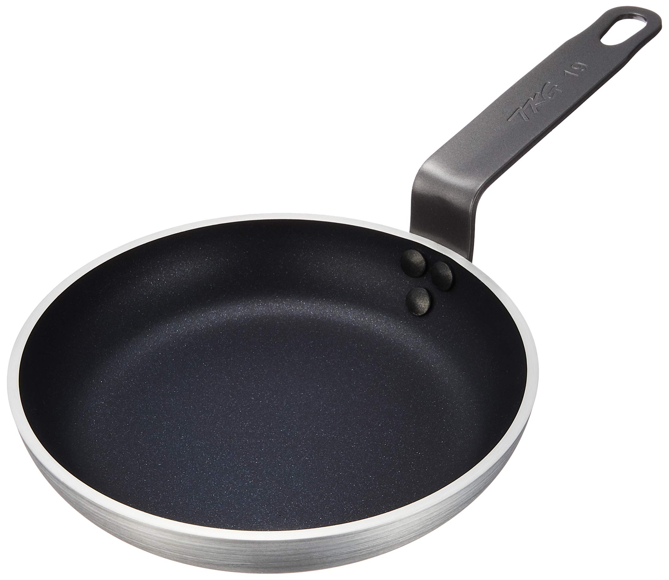Endoshoji TKG AHLAB01 7.5 Inch Non-Stick Frying Pan - 4.0mm Thick Carbon Steel Skillet for Home & Professional Cooking - Perfect for Eggs, Pancakes & Stir Fry (19cm Diameter, Durable Japanese Kitchenware)
