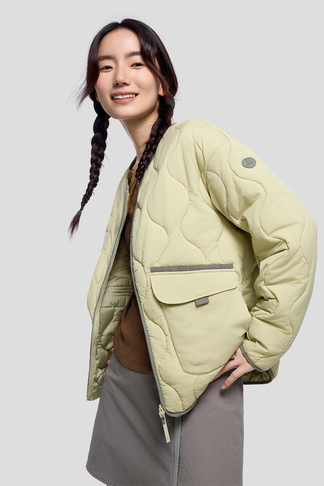 WarmCrew Women's Midweight Fleece Jacket - Lightweight Insulated Winter Coat for Hiking, Camping & Outdoor Activities