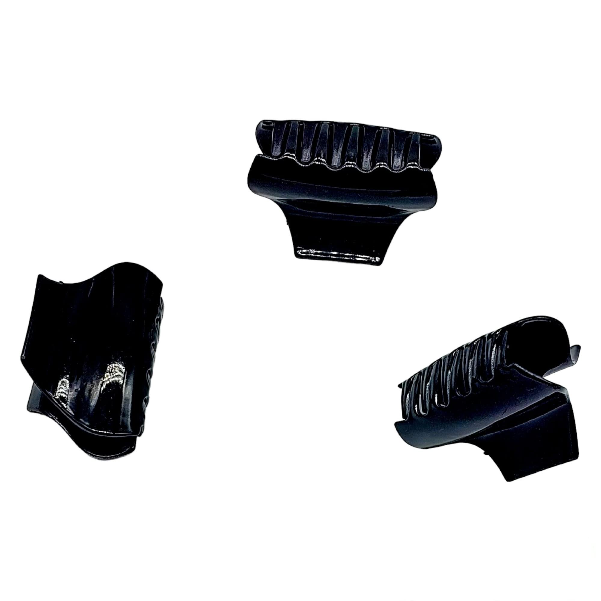 Black CL1 Hair Claw Clips - 3 Pack Non-Slip Plastic Hair Clips for Women | Hair Styling Accessories, Jaw Clips, Hair Grip Clamps | Perfect for Updos, Ponytails & Everyday Hairstyles