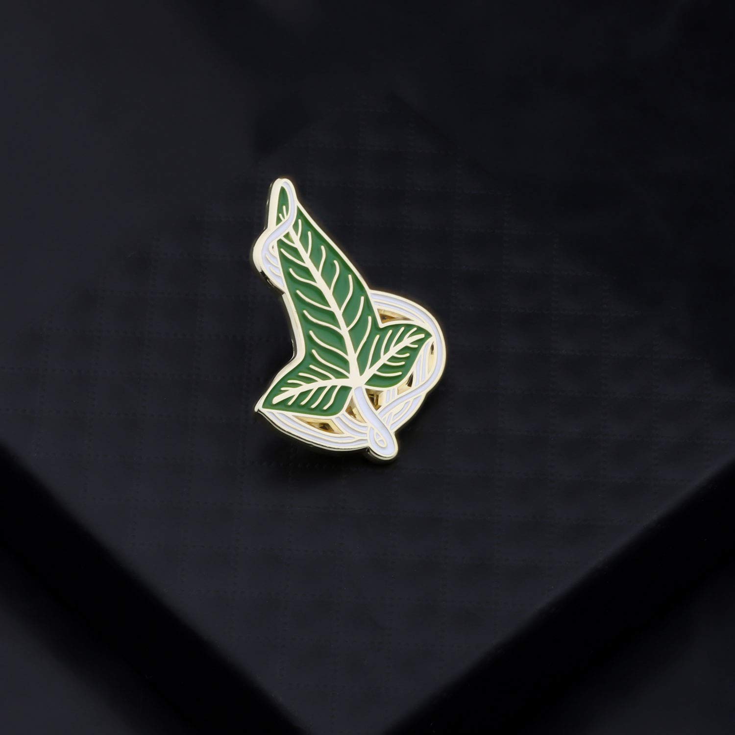 UJIMS Elven Green Leaf Brooch - Lord of the Rings Inspired Jewelry for Women, Movie Fans & BFF Gifts | Elegant Arwen Evening Star Butterfly Pin for Cosplay, Weddings & Special Occasions