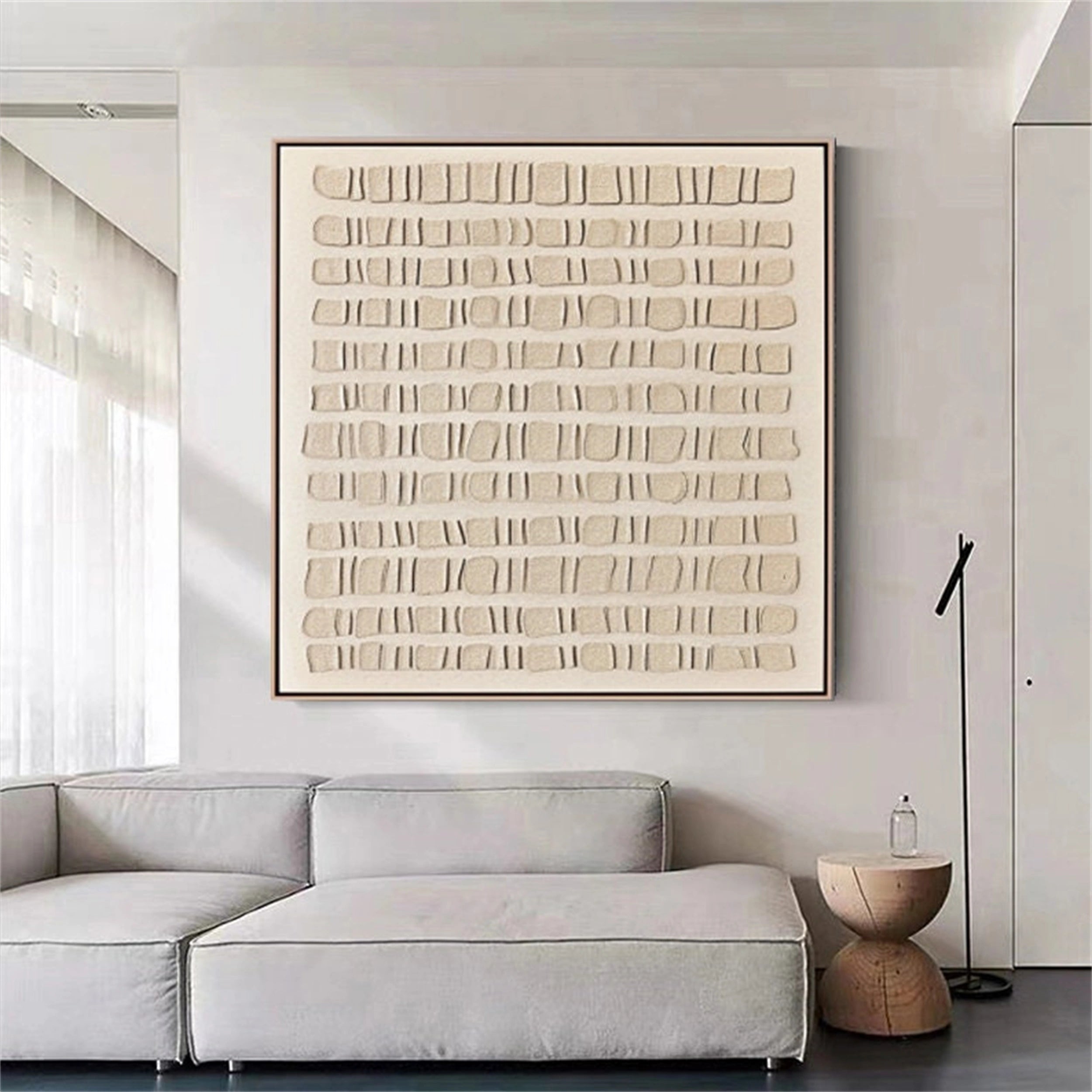 Beige & Brown Abstract Wall Art Print #BB085 - Modern Home Decor for Living Room, Bedroom & Office