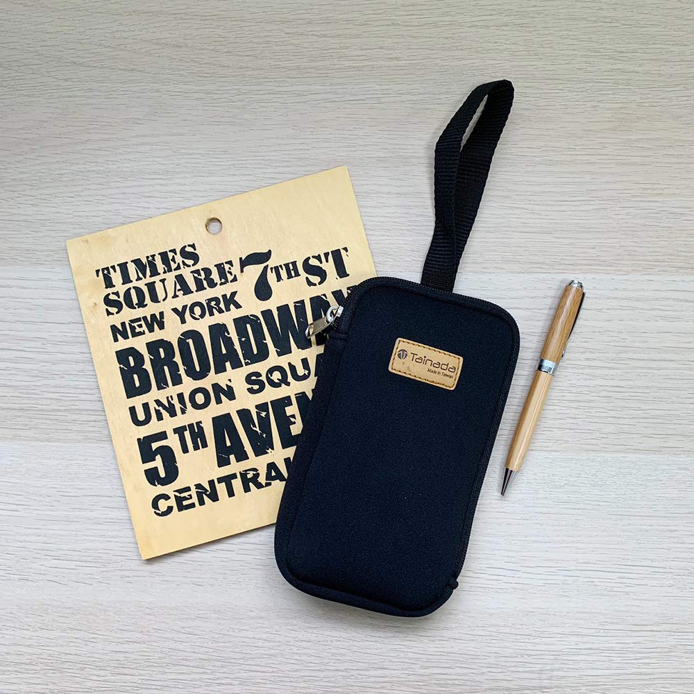 Shockproof Neoprene Phone Pouch with Belt Loop & Detachable Wrist Strap - Compatible with iPhone 16/15 Pro Max, 16 Plus & Samsung S24/A54/Z Fold6 (Black) - Perfect for Gym, Running, Travel & Everyday Carry