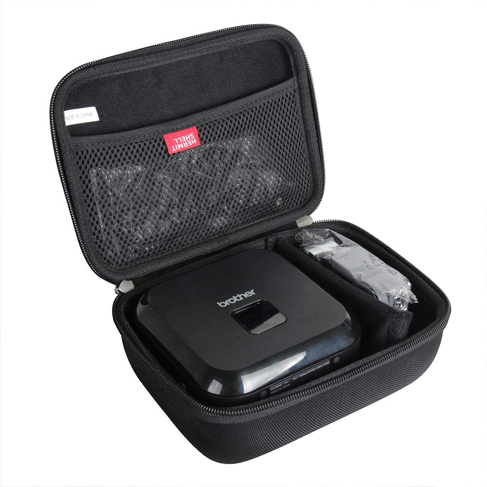 Brother P-Touch Cube Plus PT-P710BT Label Maker Hard Travel Case by Hermitshell - Durable Protective Storage for Office, Home & Travel Organization